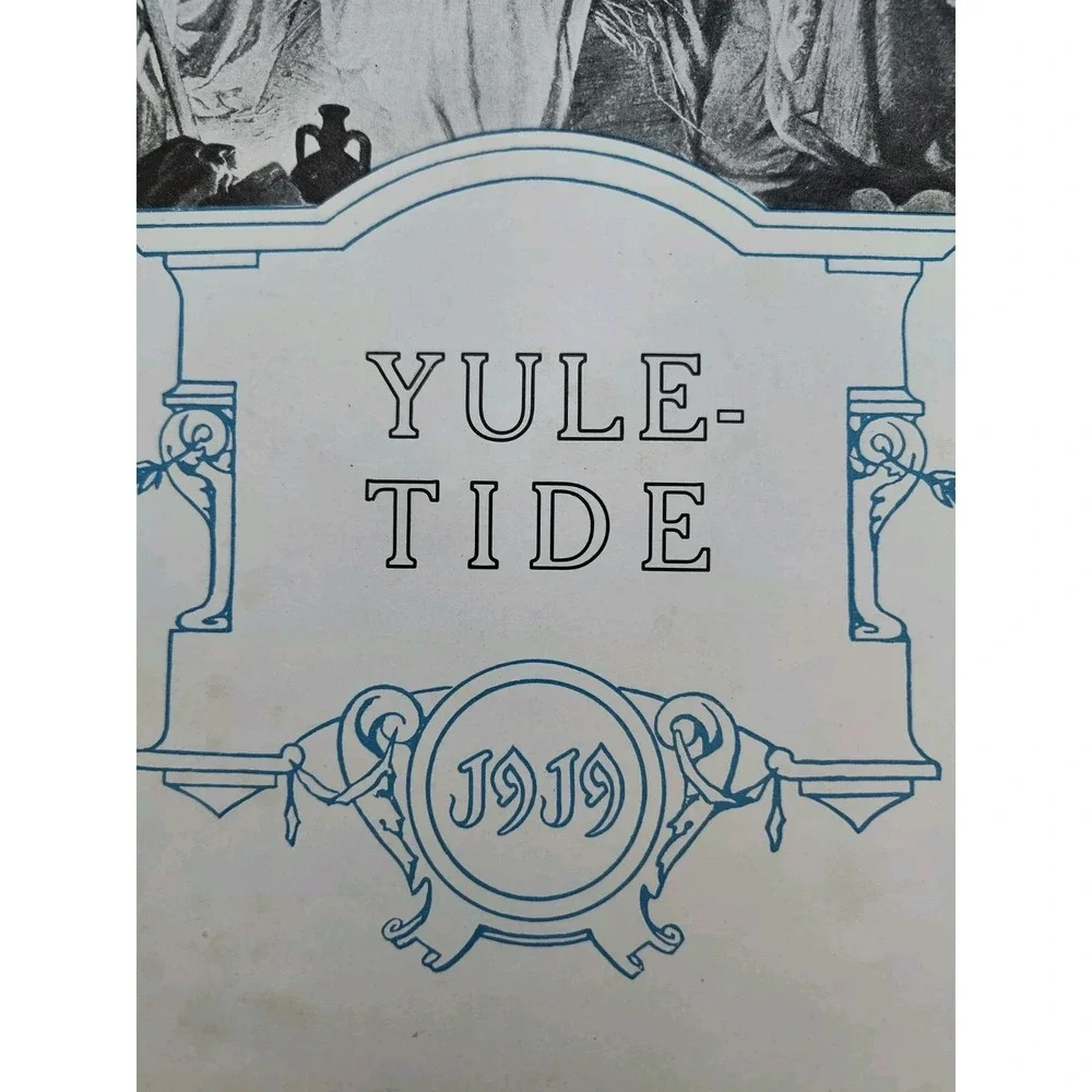 1919 YULE TIDE BOOK Christmas ANTQ Yuletide Collectable Paperbook B58.1GU2006